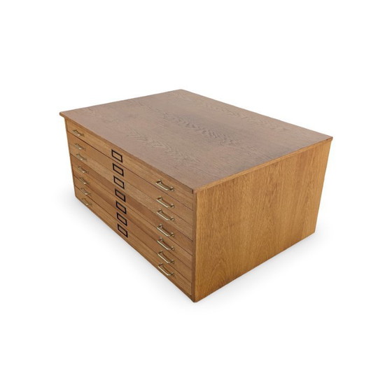 Image 1 of Vintage architectenkast, plankast, tekenkast