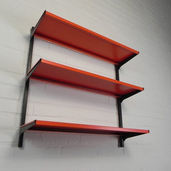 Image 1 of Tomado Holland wall rack - A. Dekker orange black, 1970s