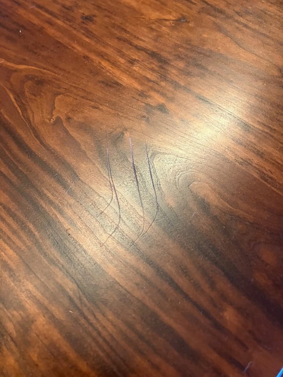 Image 1 of Solid cherry wood dining table and 6 chairs