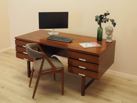 Image 1 of Scrivania in palissandro, design danese, anni '70, produzione: Eigil Petersens Møbelfabrik