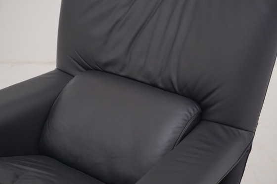 Rolf Benz 6500 Poltrona Funzione Relax Poltrona Reclinabile Pelle blu scuro – Poltrone (photo 9 of 9)