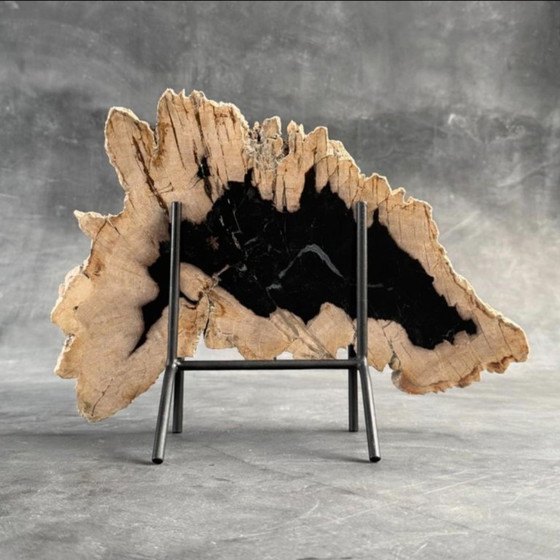 Image 1 of Madera fosilizada de Sooka, soporte hecho a medida (nuevo)