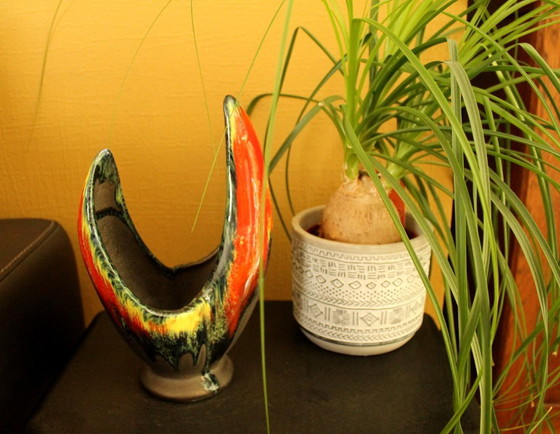 French Design Ceramic Vase – Hand-Signed Monogram JAD (1960s) (photo 11 of 11)