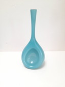 Zweedse turquoise opaline vaas Elme Glasbrück 