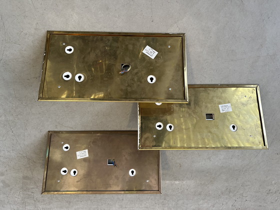 Image 1 of 3x lampade da parete vintage - ottone - LIRO