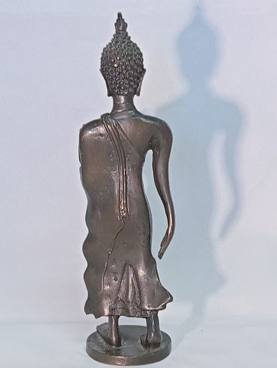 Aziatisch Boeddha beeld, bronskleurig, Beeldhouwkunst, Bruin (foto 4 van 8)