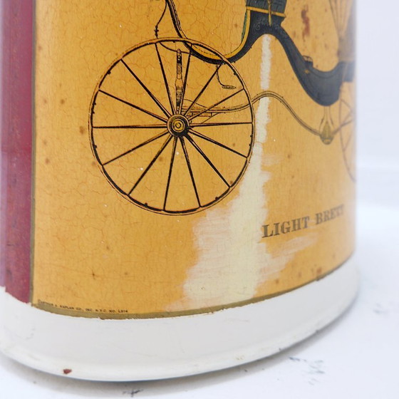 Image 1 of Metal wastepaper basket “Light Brett”, lithograph by Arthur A. Kaplan Co.