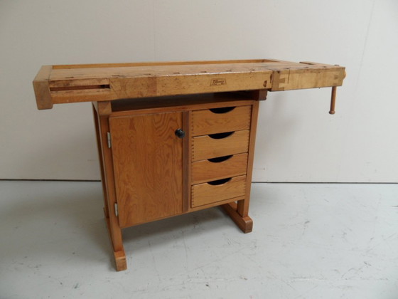 Vintage werkbank – Opbergkast, Hout (photo 5 of 13)