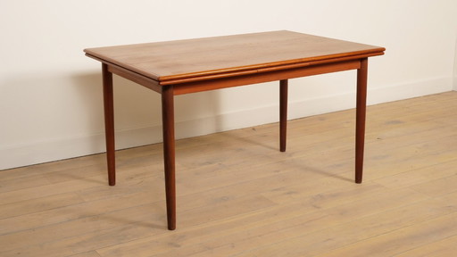 Table de salle à manger vintage | extensible | Teck | 131 cm