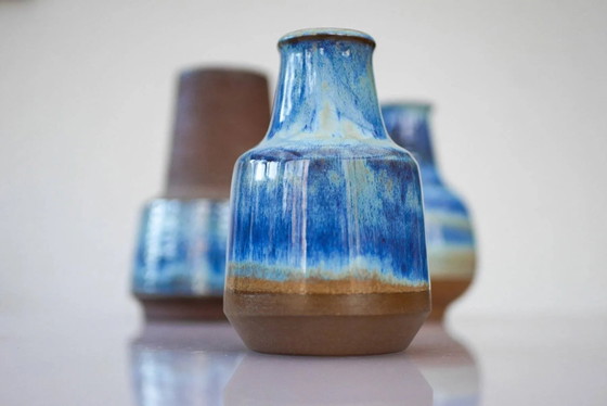 Image 1 of Mid-century modern art pottery vases by Michael Andersen, 1960s, set of 4