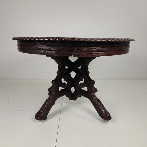 Black Forest Center Table by Matthijs Horrix for Horrix The Hague, 1890s