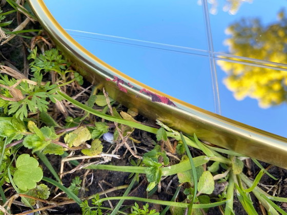 Image 1 of Grande specchio da parete vintage a forma libera. Germania, anni '60