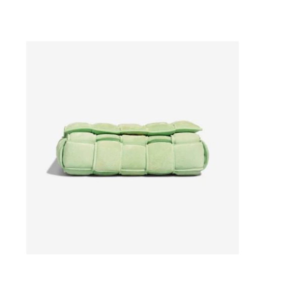 Image 1 of Borsa BOTTEGA VENETA Cassetta in pelle scamosciata verde - 103236