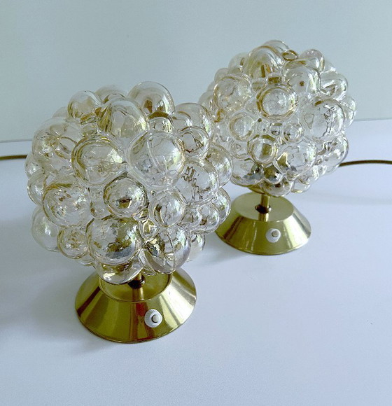 Image 1 of 2x Limburg Bubble Glas Lamps