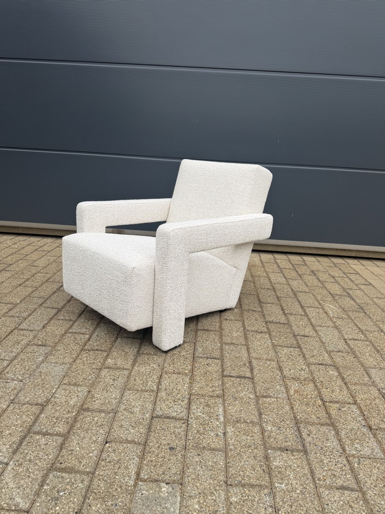 Cassina Utrecht Chair Beige Bouclé, Rietveld Nieuwstaat! – Fauteuils, Textile (photo 13 of 15)