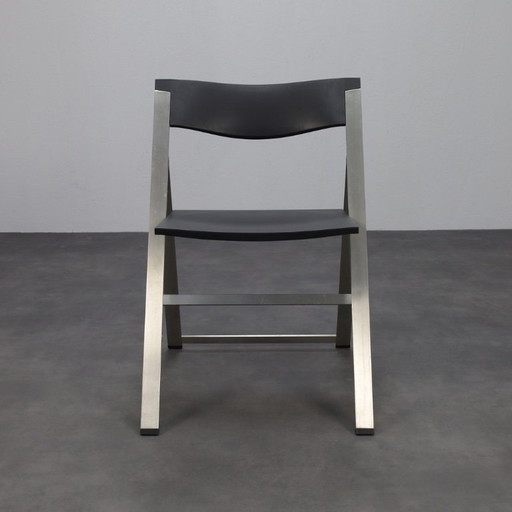3x Folding Chair P08 by Tecno, Italy 
