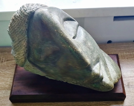 Capolavoro da Museo: L'Unica Scultura di Serpentino Shona "De Griek" (11,5 kg)