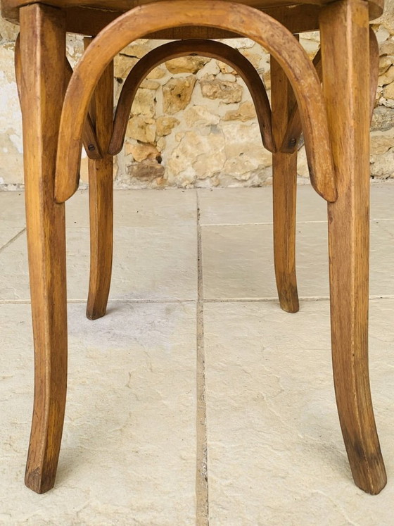 Sgabello vintage in legno curvato di Baumann, risalente agli anni '50 circa. – Sgabelli, Wood (photo 9 of 20)