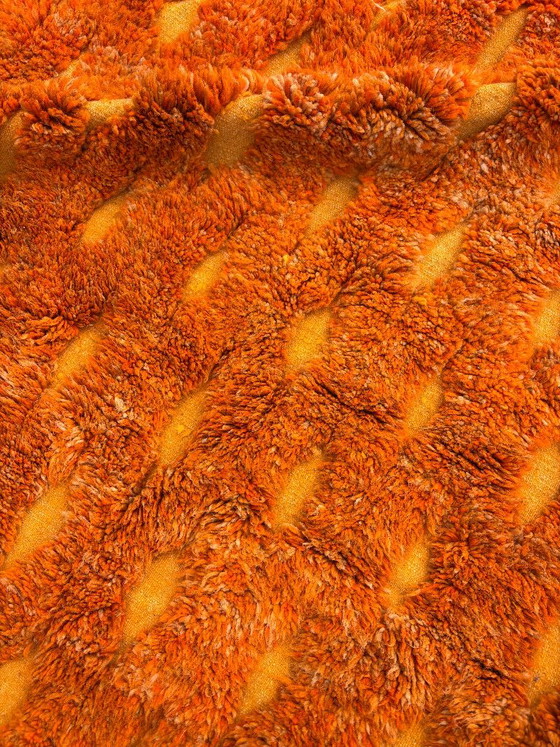 Oranje Marokkaans tapijt 200x300 cm, authentiek Marokkaans tapijt, Berber tapijt, echt wollen tapijt (photo 11 of 12)