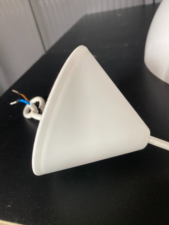Lampe Suspension Lustre Plafonnier Blanc Industriel E27 – Metal (photo 8 of 14)
