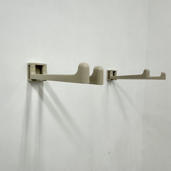 Image 1 of Jaren 70 Handdoeken Rek Handdoek Rekje Beige Vintage