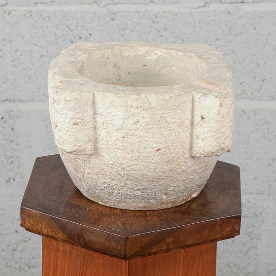 Runde Steinmörserschale aus dem 19. Jahrhundert – Küchenzubehör, Rustic (photo 6 of 10)