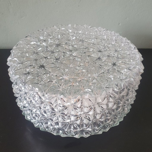 Lampada da parete vintage - vetro di ghiaccio a forma di bolla - testurizzata