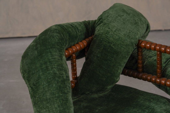 Image 1 of Sedie Bobbin vintage, reinterpretate da Corina Olaru, Olanda, anni '30, set da 2