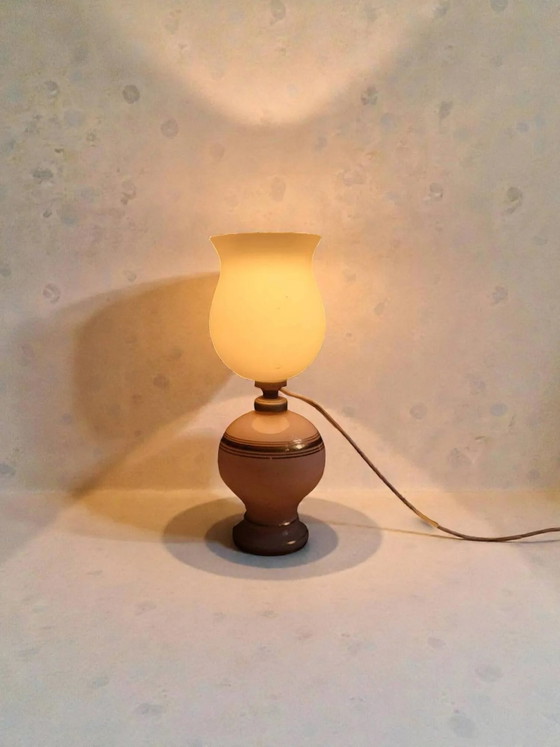 Art Deco nachtlampje – Tafellampen, Crystal, Glass (photo 5 of 7)