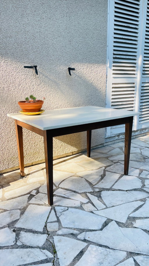 Vintage Solid Oak Farmhouse Table