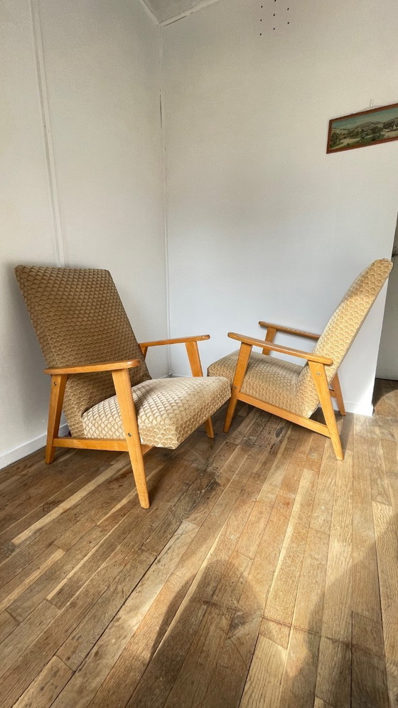 Image 1 of Vintage Armchairs by MANUCERE France