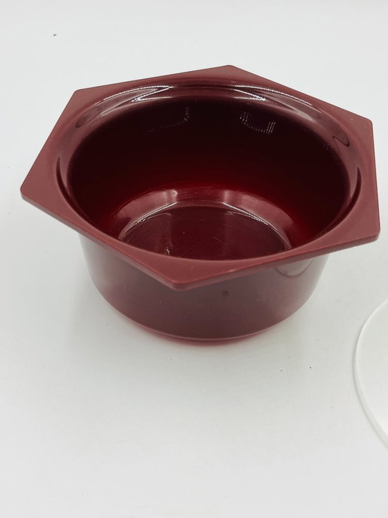 Image 1 of Set of 8 vintage Dupont Belgium hexagonal pots