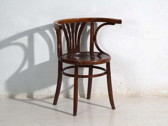 Pair of antique bentwood chairs in the Thonet style – Central Europe, circa 1905 – Dining chairs (photo 37 of 40)