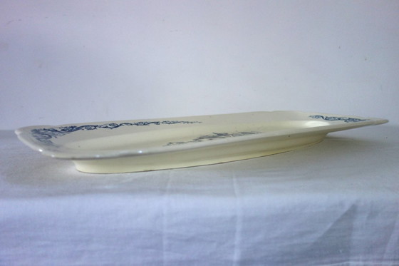 Image 1 of Grande piatto rinascimentale Terre de Fer Clairefontaine del XIX secolo