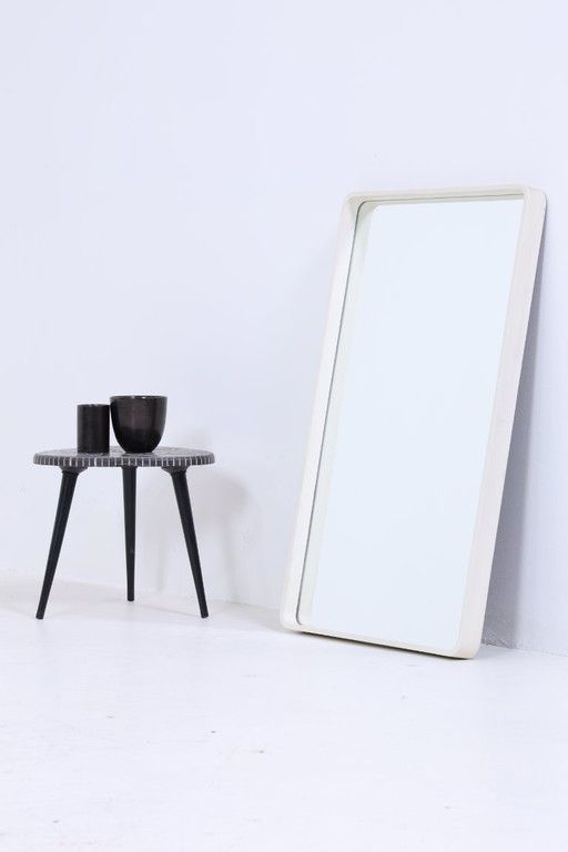 Vintage Mirror 60s | Mid - Century Hanging Mirror Mirror Wood Retro Slanted Vintage #05-97