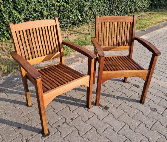 Image 1 of 2 sillas apilables de teca Teak & Garden