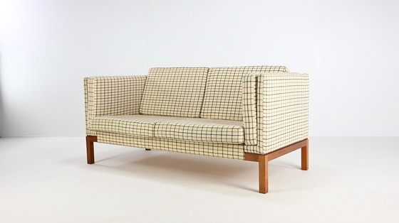 Image 1 of Canapé vintage, tapisserie en laine et teck. Danemark, C.1960