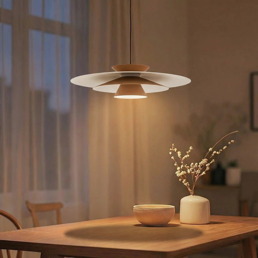 Lucande LED Pendant Lamp Khaki/White - Modern & Stylish