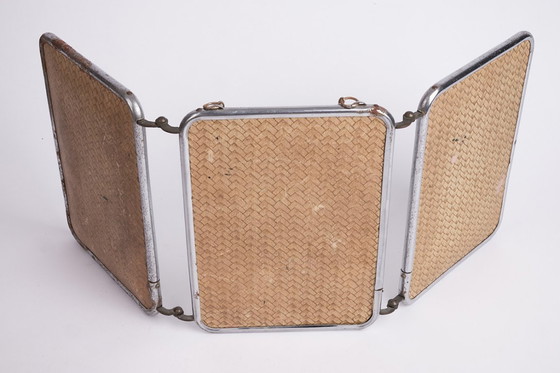 Image 1 of Specchio pieghevole trittico vintage