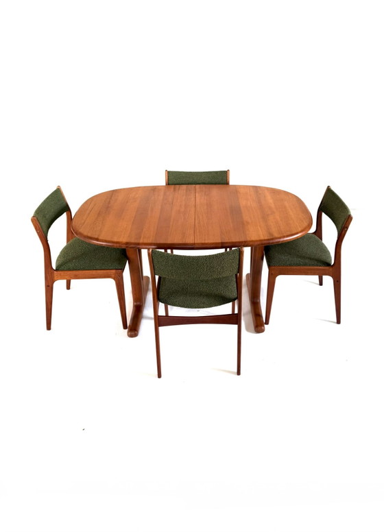 Vintage extendable teak dining table, Holstebro Møbelfabrik ‘70 – Wood, Metal (photo 13 of 15)