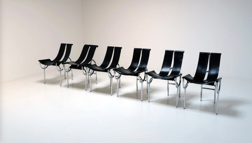 TRI 15 Chairs by Roberto Gabetti & AImaro Isola for Arbo, Italy, 1968