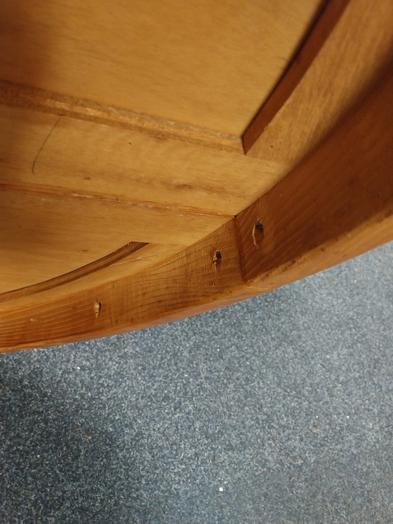 Image 1 of 1 table de salle à manger extensible style années 70 en chêne clair, 122/213 cm