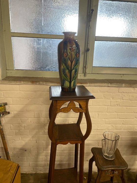 Piedistallo Stile Art Nouveau – Porta piante, Wood (photo 3 of 5)