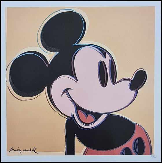 Image 1 of D'après Andy Warhol, Mickey Mouse, années 1980, lithographie