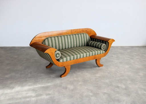 vintage biedermeier stijl sofa 