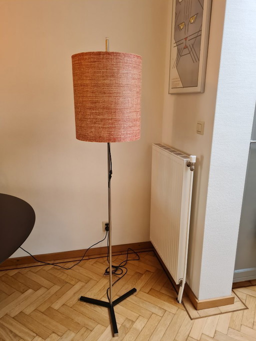 Staande design vloerlamp met lampenkap, jaren 60