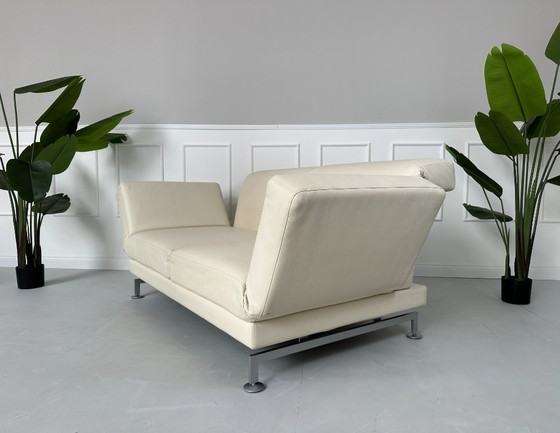 Image 1 of Brühl Moule Canapé design en cuir Beige Fonction sommeil Canapé