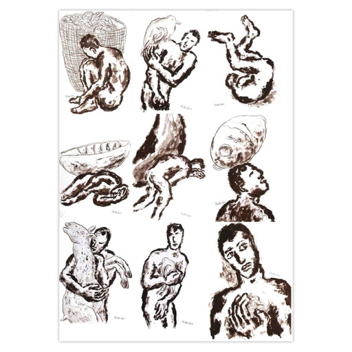 Pavlos Habidis ondertekende lithografie nostalgie (portfolio van 9) 1993 – lithos zeefdrukken, Paper (photo 2 of 5)