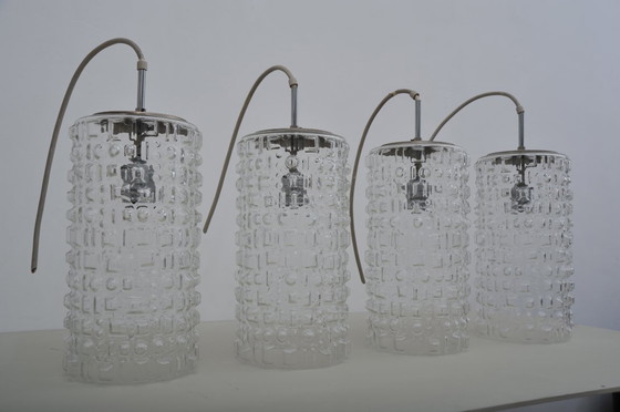 Image 1 of Plafonnier avec ampoule en verre de Peill & Putzler (années 1950)