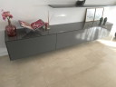 Aparador colgante Interlubke Cube X gris brillante con estantes flotantes